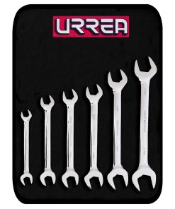 Juego de llaves españolas pulido espejo métricas, 6 piezas Urrea 30000R