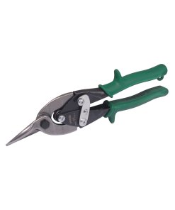 Tijera con mango rubber grip para hojalatero tipo aviación derecha, 10" Urrea 303R