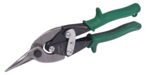 Tijera con mango rubber grip para hojalatero tipo aviación derecha, 10" Urrea 303R