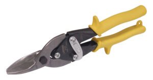 Tijera con mango rubber grip para hojalatero tipo aviación recta, 10" Urrea 303S