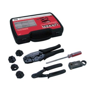 Juego básico para ponchado de cable coaxial, 9 piezas Urrea 314K
