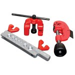 Juego de avellanador, cortatubos y prensa ajustable de 3/16" a 5/8", 3 piezas Urrea 349