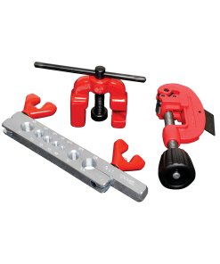 Juego de avellanador, cortatubos y prensa ajustable de 3/16" a 5/8", 3 piezas Urrea 349