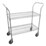 Carro utilitario de alambre 24" x 18" 2 niveles Urrea 44184