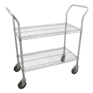 Carro utilitario de alambre 36" x 24" 2 niveles Urrea 44186