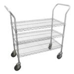 Carro utilitario de alambre 36" x 24" 3 niveles Urrea 44189