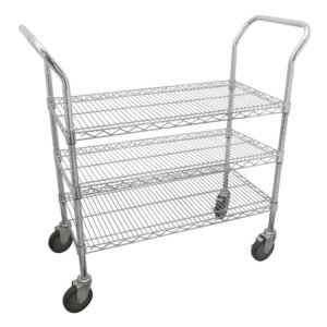 Carro utilitario de alambre 36" x 24" 3 niveles Urrea 44189