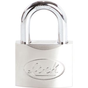 Candado de aluminio corto 40 mm, llave estándar Lock 44CA