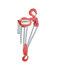 Polipasto manual con freno de acción inmediata 3 ramales 10 ton, cadena 3 m Urrea 46310