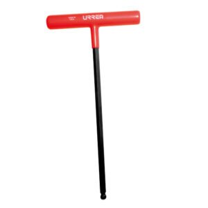 Llave hexagonal larga tipo "T" punta de bola ergonómica en pulgadas, 7/64" Urrea 46407LBGP