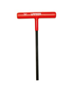 Llave hexagonal corta tipo "T" ergonómica en pulgadas, 3/8" Urrea 46424GP