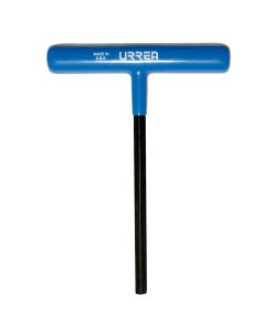 Llave hexagonal corta tipo "T" ergonómica métrica, 3 mm Urrea 46512GP