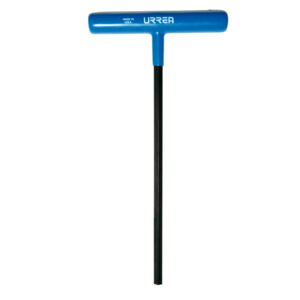 Llave hexagonal larga tipo "T" ergonómica métrica, 10 mm Urrea 46522LGP