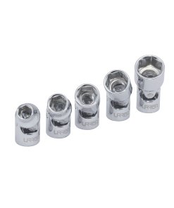 Juego de dados flexibles cuadro de 1/4", 6 puntas, en pulgadas, en riel, 5 piezas Urrea 4700J