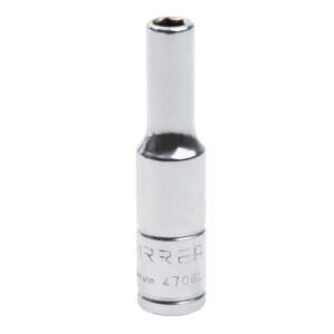 Dado largo cuadro de 1/4", 6 puntas, en pulgadas, 3/16" Urrea 4706L