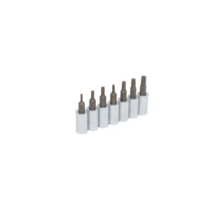Juego de dados con punta torx cuadro de 1/4", en riel, 7 piezas Urrea 4739C