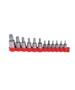 Juego de dados con punta torx cuadro de 1/4", 3/8" y 1/2", 12 piezas Urrea 475254T