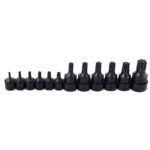 Juego de dados con punta torx cuadro de 1/4", 3/8" y 1/2", 12 piezas Urrea 475254W
