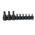 Juego de dados con punta torx cuadro de 1/4" y 3/8", 9 piezas Urrea 4752W