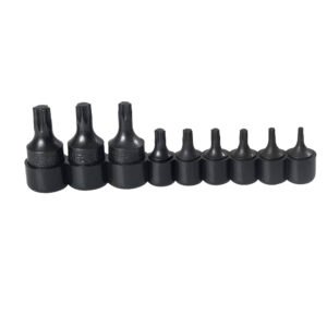 Juego de dados con punta torx cuadro de 1/4" y 3/8", 9 piezas Urrea 4752W