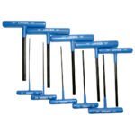 Juego de llaves hexagonales cortas tipo "T" ergonómicas, métricas, 10 piezas Urrea 4965GPM