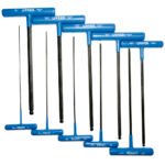 Juego de llaves hexagonales tipo "T" punta de bola, métricas, 10 piezas Urrea 4965LBGPM