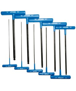Juego de llaves hexagonales tipo "T" punta de bola, métricas, 10 piezas Urrea 4965LBGPM