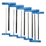 Juego de llaves hexagonales tipo "T" ergonómicas, métricas, 10 piezas Urrea 4965LGPM