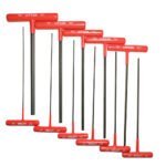 Juego de llaves hexagonales tipo "T" ergonómicas, en pulgadas, 11 piezas Urrea 4967LGP