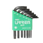 Juego de llaves hexagonales tipo "L", torx, 7 piezas Urrea 4972T