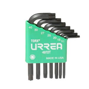 Juego de llaves hexagonales tipo "L", torx, 7 piezas Urrea 4972T