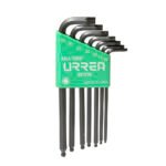 Juego de llaves hexagonales tipo "L", Torx, punta de bola, 7 piezas Urrea 4972TB