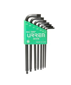Juego de llaves hexagonales tipo "L", Torx, punta de bola, 7 piezas Urrea 4972TB