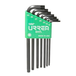 Juego de llaves hexagonales tipo "L", Torx, largas, 7 piezas Urrea 4972TL