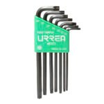 Juego de llaves hexagonales tipo "L", Torx, tamper proof, 7 piezas Urrea 4972TT