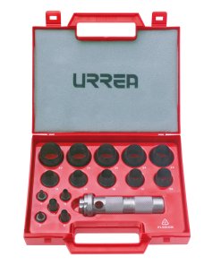 Juego de sacabocados de 3 a 30mm, 16 piezas Urrea 49900M