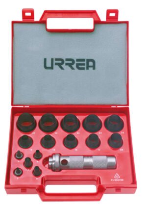 Juego de sacabocados de 3 a 30mm, 16 piezas Urrea 49900M