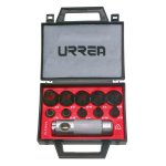Juego de sacabocados de 1/8" a 3/4", 11 piezas Urrea 49901
