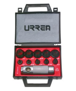 Juego de sacabocados de 1/8" a 3/4", 11 piezas Urrea 49901