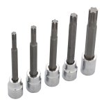 Juego de dados con punta Ribe cuadro de 3/8", 5 piezas Urrea 4991M5