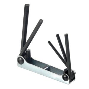 Juego de llaves hexagonales tipo navaja en pulgadas 3/16" A 3/8" estuche metálico, 5 pz Urrea 4994