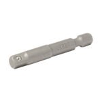 Adaptador con balín para dados cuadro hembra de 1/4", hexágono de 1/4" x 2" Urrea 50006