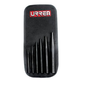 Juego de punzones guía botador cortos, 6 piezas Urrea 50A