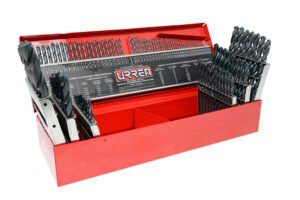 Juego de brocas negras de acero de alta velocidad zanco recto, 115 piezas Urrea 51115