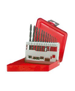 Juego de brocas negras de acero de alta velocidad zanco recto, 13 piezas Urrea 5113