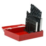 Juego de brocas negras de acero de alta velocidad zanco recto, 21 piezas Urrea 5121