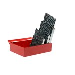 Juego de brocas negras de acero de alta velocidad zanco recto, 29 piezas Urrea 5129