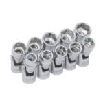 Juego de dados flexibles cuadro de 3/8" 6 puntas, métricos en riel, 10 piezas Urrea 5200JM