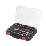 Juego de dados y accesorios cuadro de 3/8" combinado, 47 piezas Urrea 5201CD