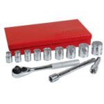 Juego de dados y accesorios cuadro de 3/8" en pulgadas, 13 piezas Urrea 52128